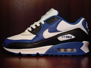 nike air max 90 blue and red