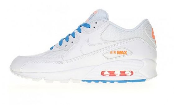 nike air max 1 white blue orange