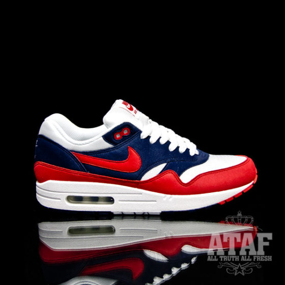 nike air max 1 navy red