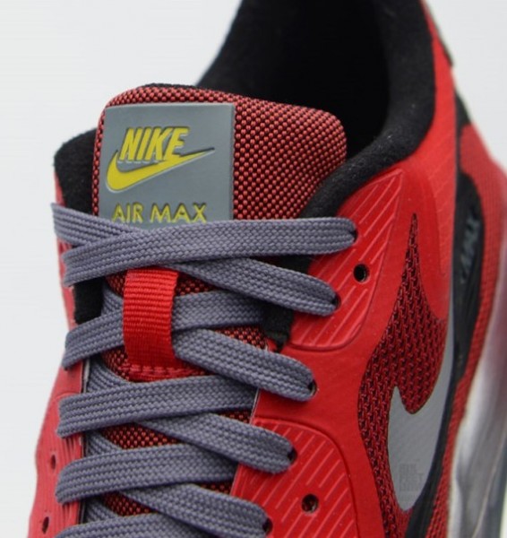 Nike Air Max Lunar90 GS – University Red / Black–Metallic Silver 4