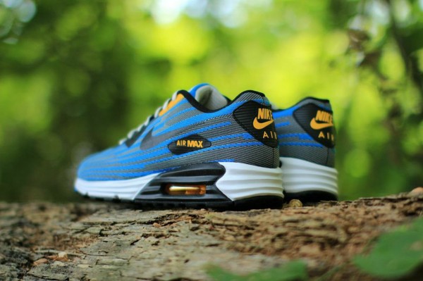 Nike Air Max Lunar90 Jacquard - Light Ash / Photo Blue 4