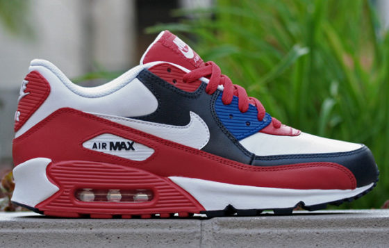 air max 90 blue and red