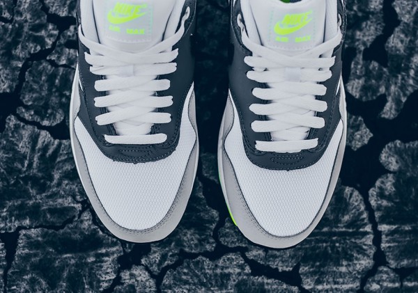 Nike Air Max 1 Essential - White/Black-Dark Grey-Wolf Grey-Volt 5