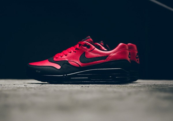 Nike Air Max 1 LTR Premium - Gym Red/Black 3