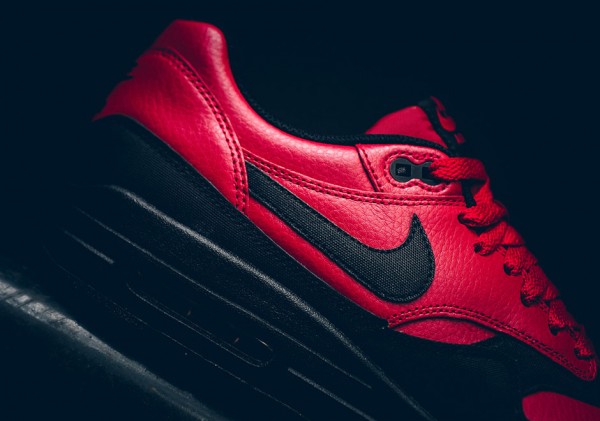 Nike Air Max 1 LTR Premium - Gym Red/Black 4