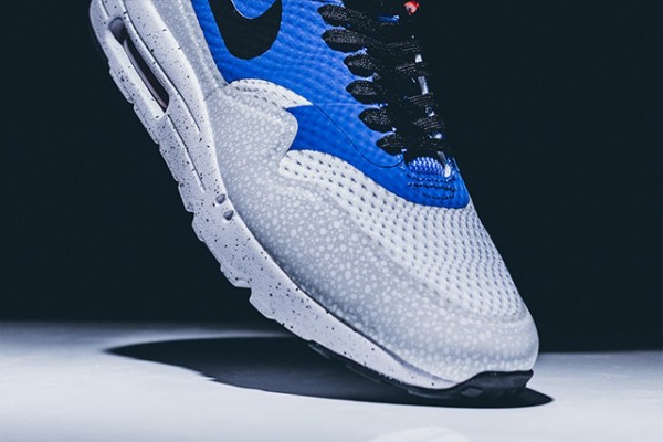 Nike Air Max 1 Ultra Essential - White/Black-Varsity Royal-Reflective Silver 5