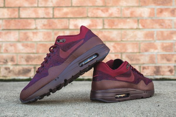 Nike Air Max 1 Ultra Flyknit - Grand Purple/Team Red 3