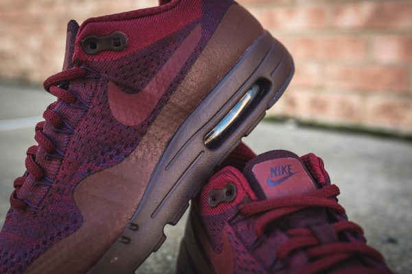 Nike Air Max 1 Ultra Flyknit - Grand Purple/Team Red 6