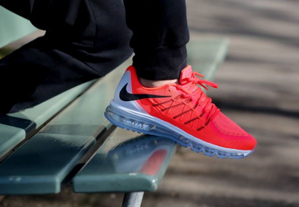 Nike Air Max 2015 - Bright Crimson / Black - Summit White 2