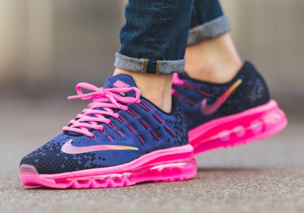 Nike Air Max 2016 Print GS - Deep Night/Black-Pink Blast-Volt