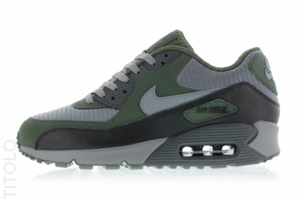 Nike Air Max 90 Essential - Cool Grey/Clear Grey-Black-Carbon Green 4