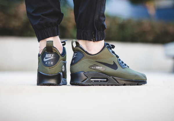 Nike Air Max 90 Mid Sneakerboot - Dark Loden/Black-Dark Grey 3