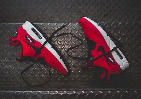 Nike Air Max 90 Mid Winter - Gym Red/Black-Wolf Grey 3