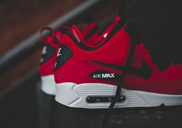 Nike Air Max 90 Mid Winter - Gym Red/Black-Wolf Grey 6