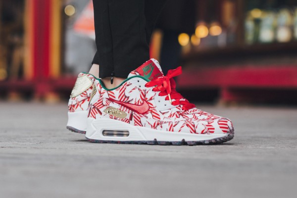 Nike Air Max 90 QS - White/University Red-Metallic Gold 12