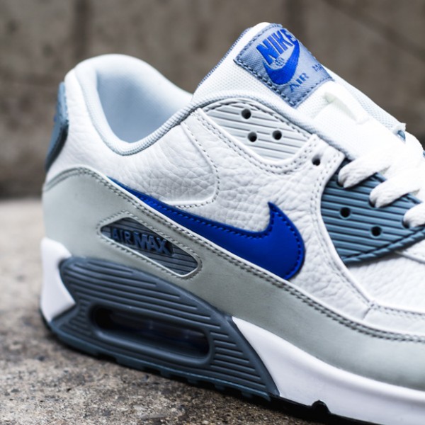 Nike Air Max 90 - Summit White / Lyon Blue - Grey Mist 2