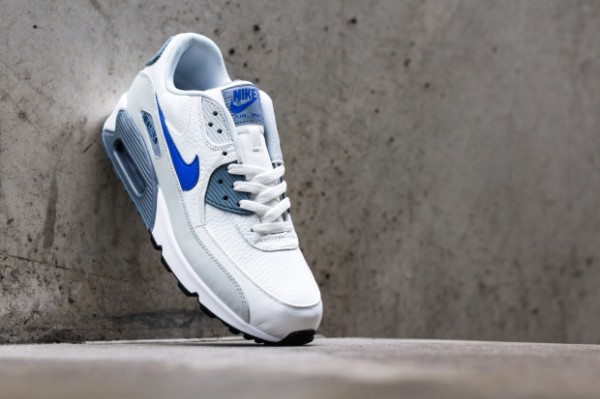 Nike Air Max 90 - Summit White / Lyon Blue - Grey Mist 3