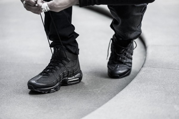 Nike Air Max 95 Sneakerboot - Black/Black 4