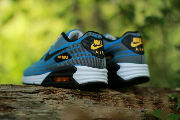 Nike Air Max Lunar90 Jacquard - Light Ash / Photo Blue 3