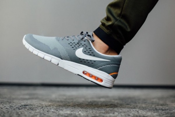 Nike SB Eric Koston 2 Max -  Cool Grey / White - Total Orange  2