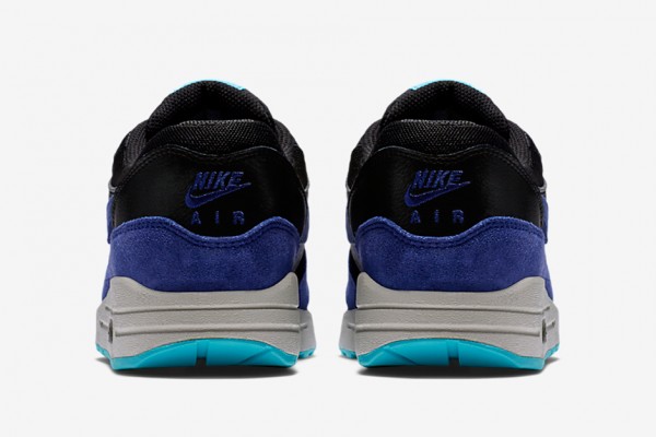 Nike WMNS Air Max 1 - Black / Deep Royal Blue - Tide Pool Blue - Pure Platinum 4